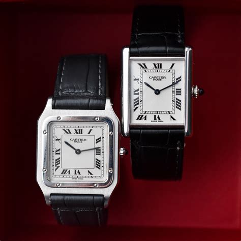 cartier santos tank|cartier santos 100 price.